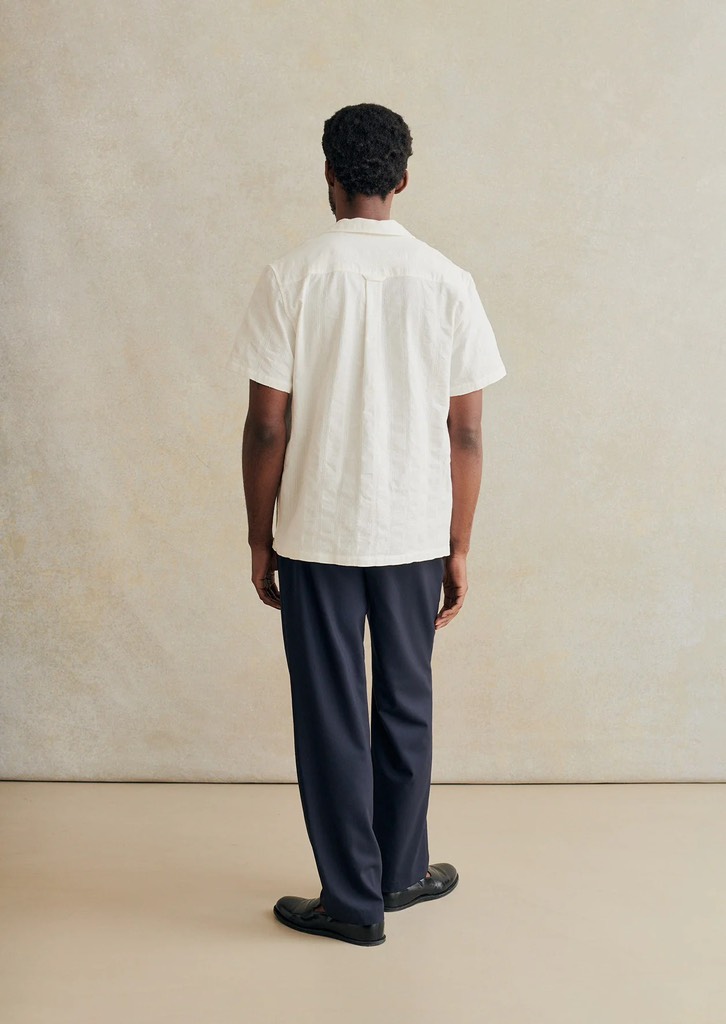 CAMP COLLAR SHIRT CH27 IN JP EMBROIDERED COTTON