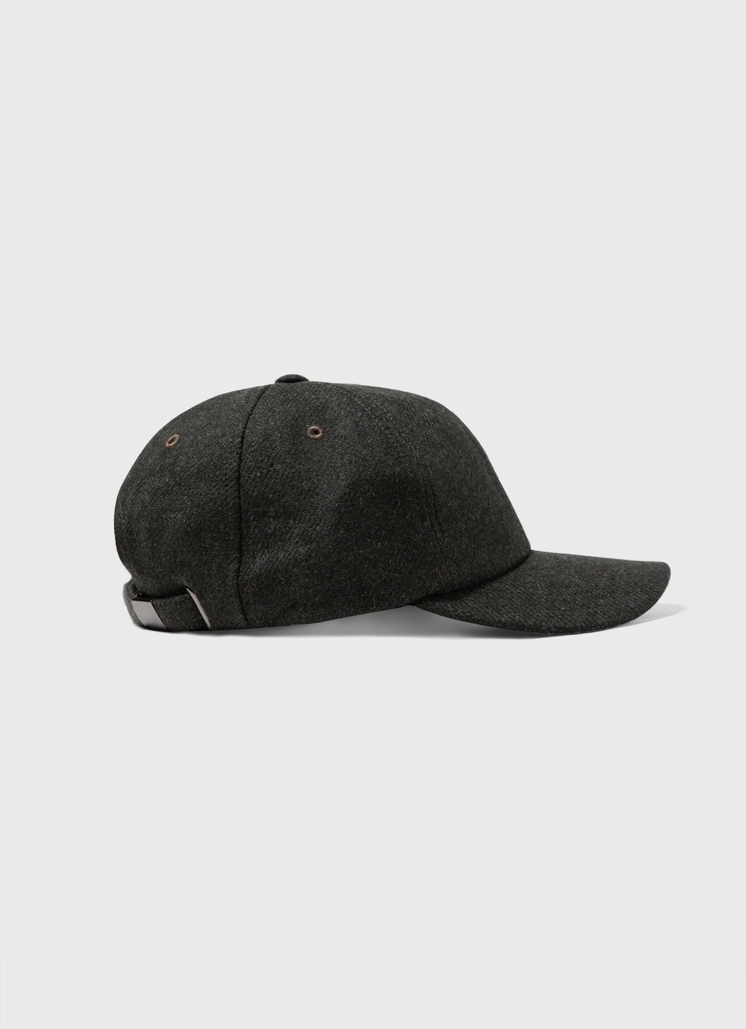 Wool Twill Cap in Drill Green
