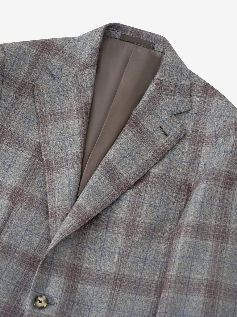 Aida Heather Grey Check Flannel Sport Jacket