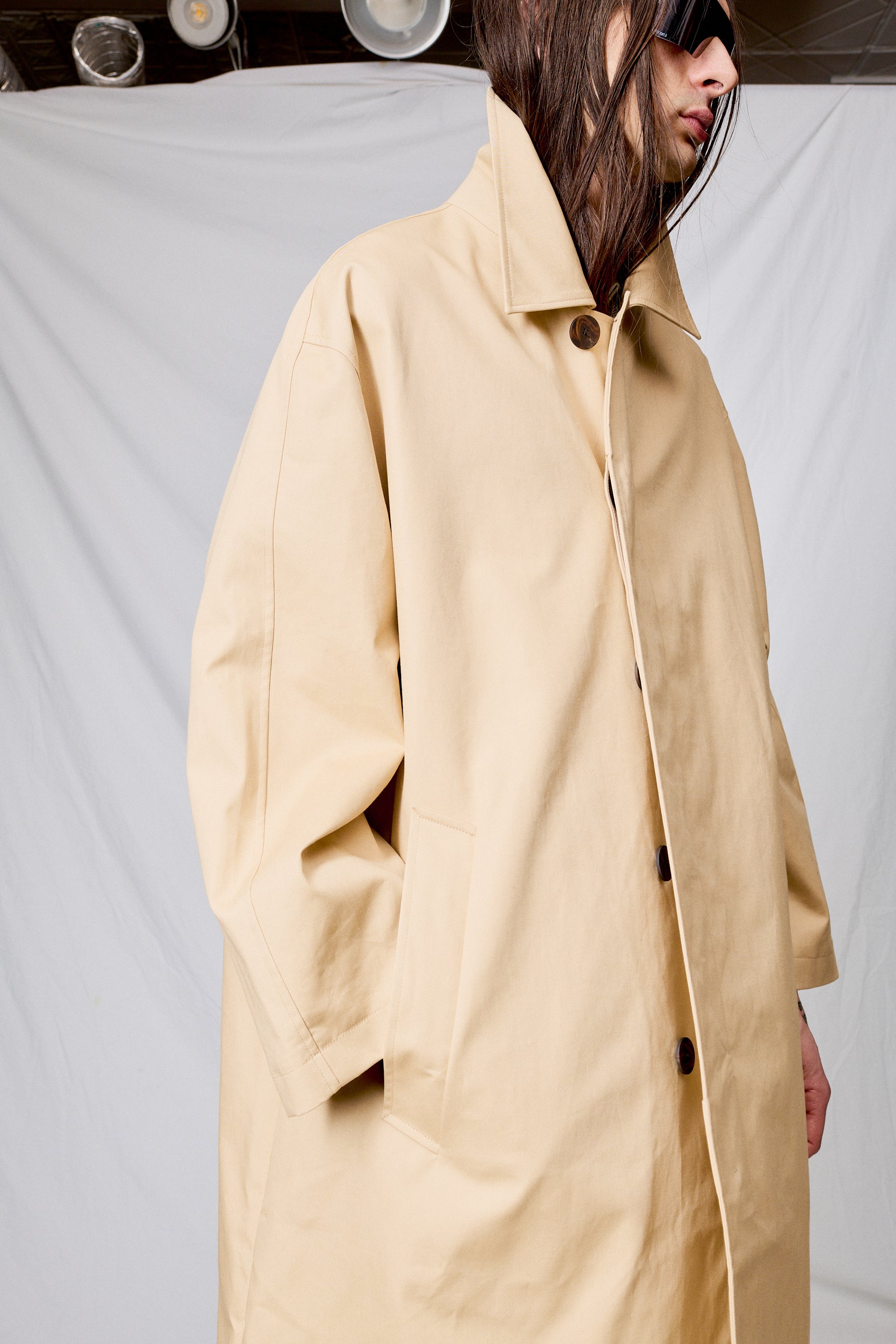 Ledro Trench Coat in Sand