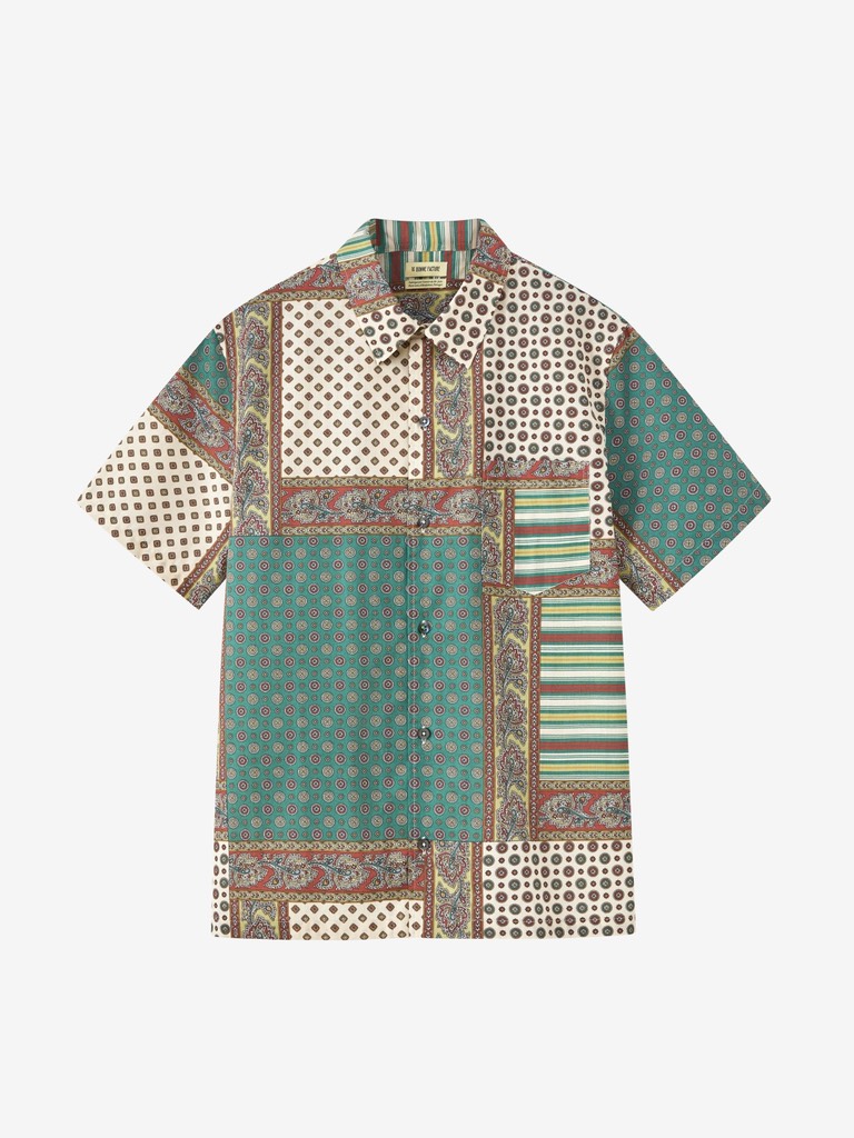 Camp Collar Shirt In Provencal Patchwork Print