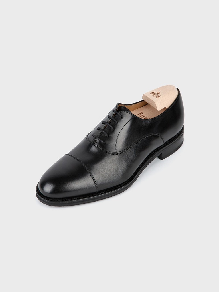 H156 Black Box Calf Cap toe Oxford