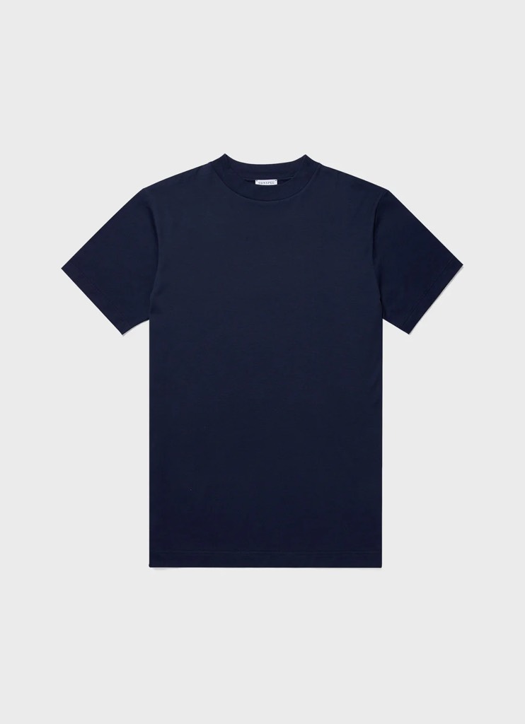 SS Mock Neck T Shirt in Black