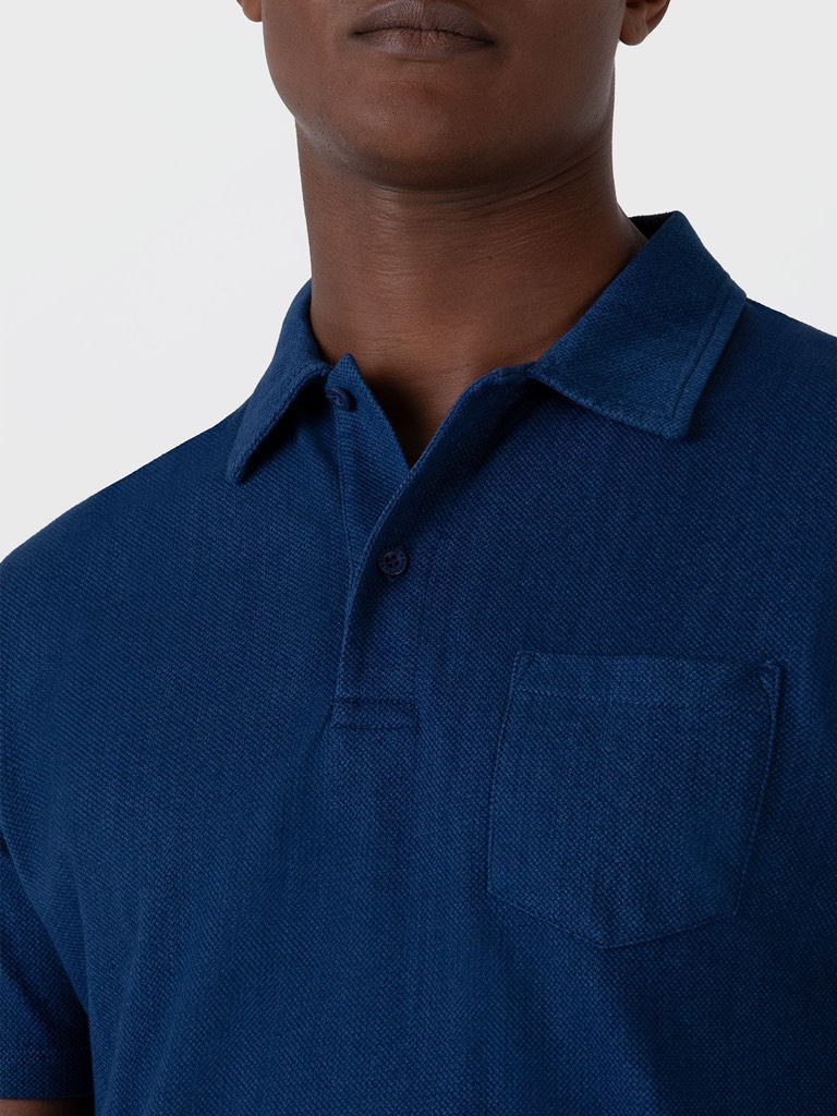 Riviera Polo Shirt in Real Indigo