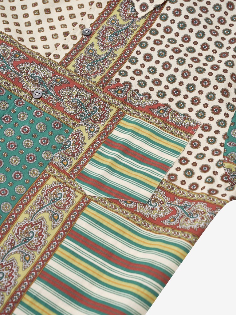 Camp Collar Shirt In Provencal Patchwork Print