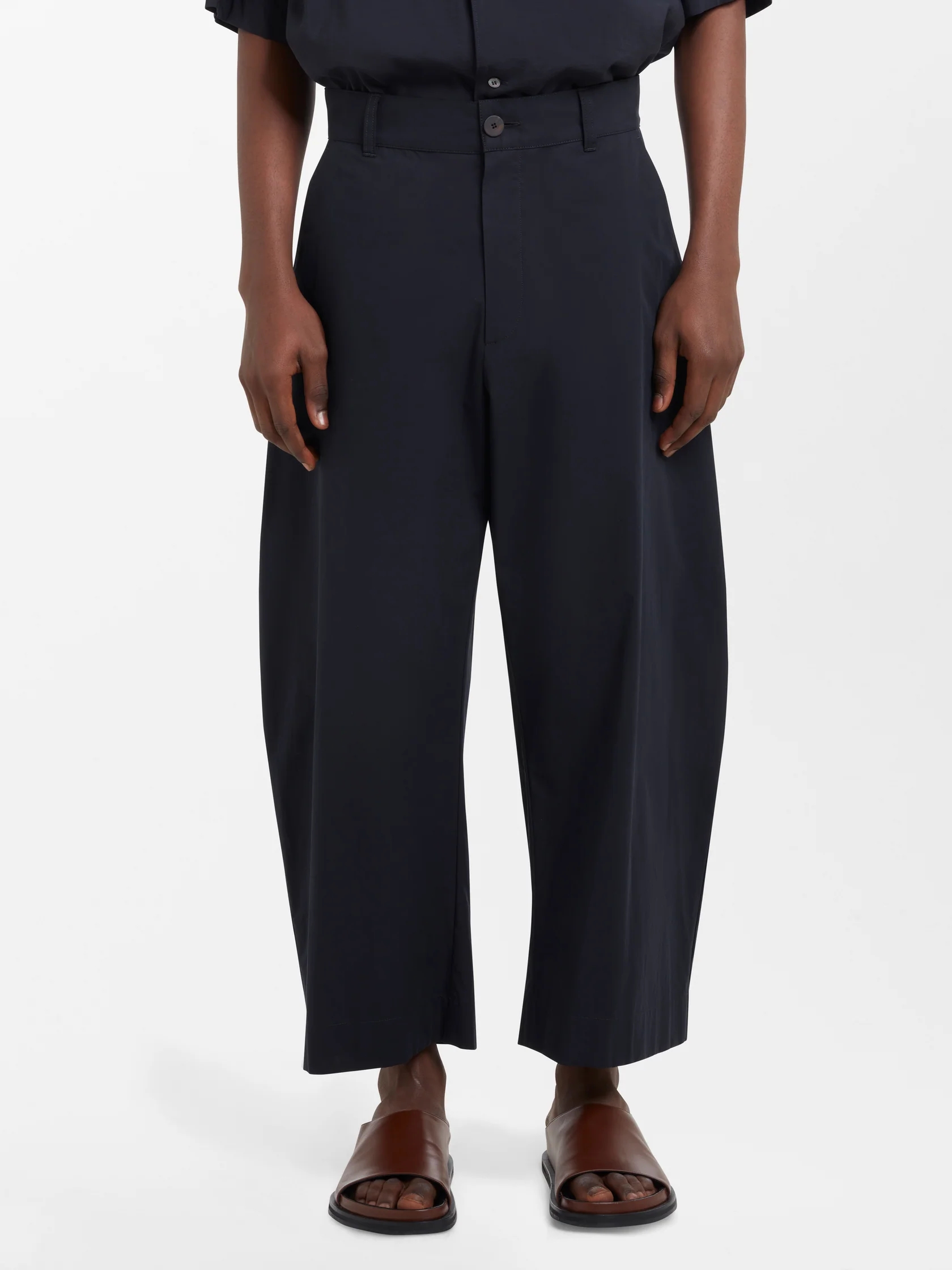 Quần Bosun Cropped Wide Pant in Darkest Navy