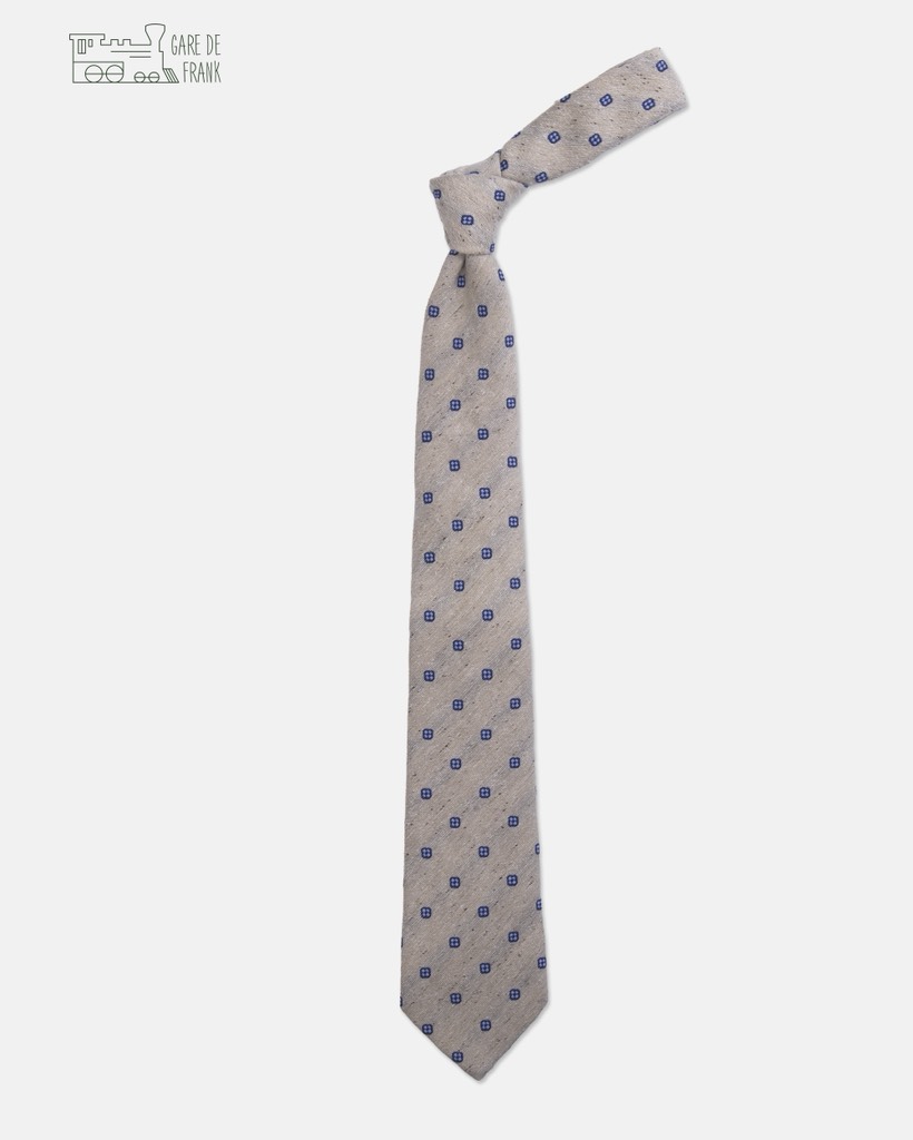 Beige Formal Garden Wool Tie