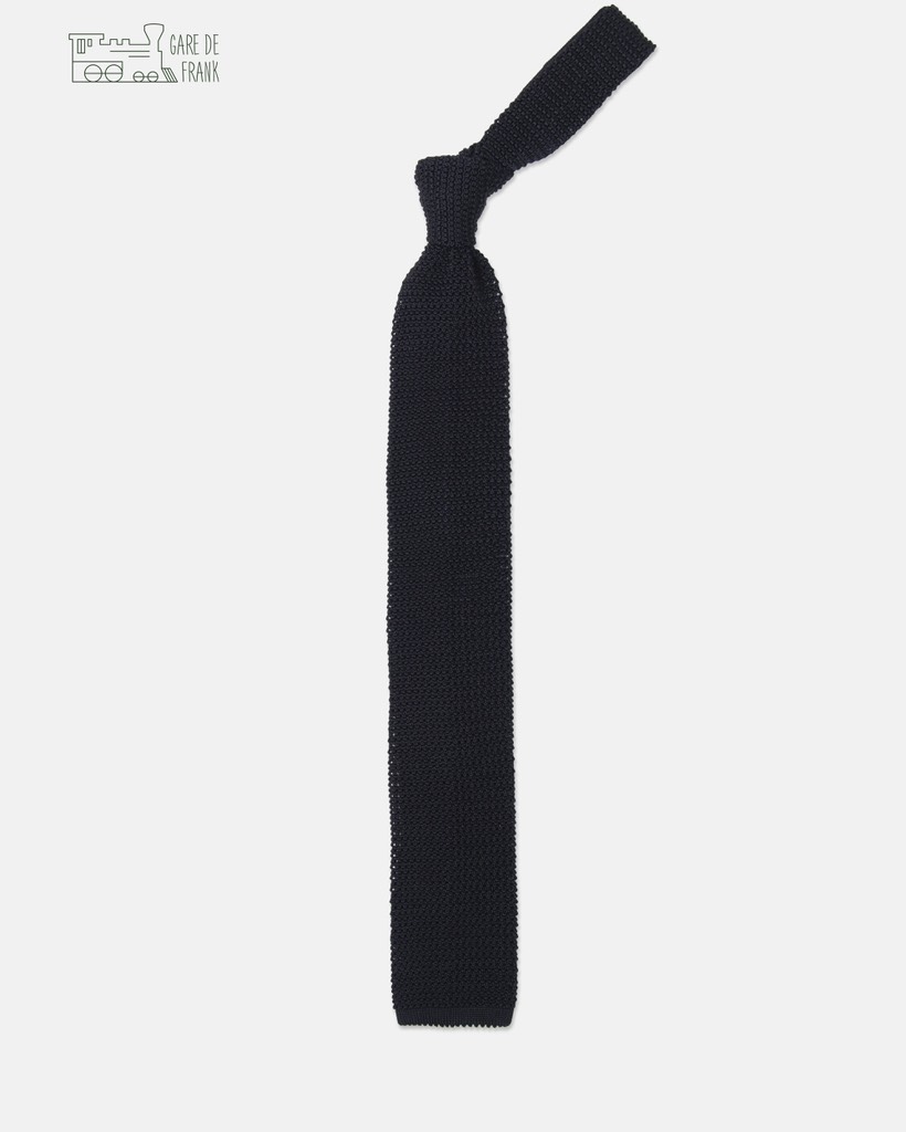 Knit Tie in Black