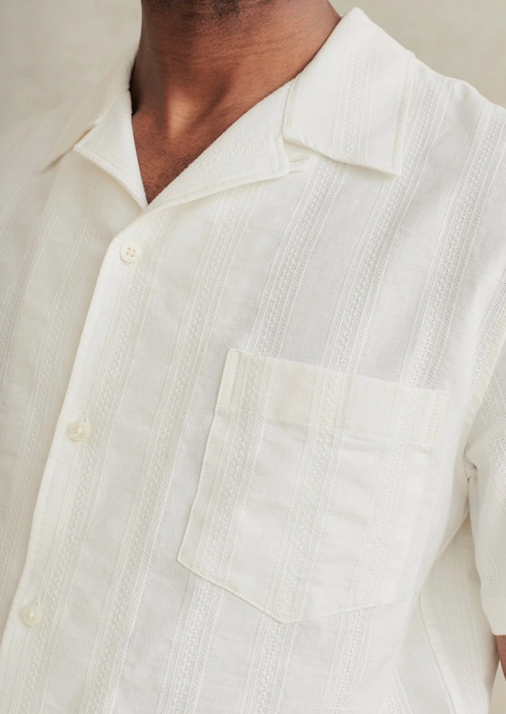 CAMP COLLAR SHIRT CH27 IN JP EMBROIDERED COTTON