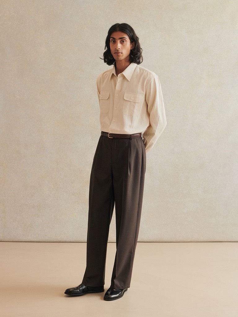 Artist Shirt In Undyed