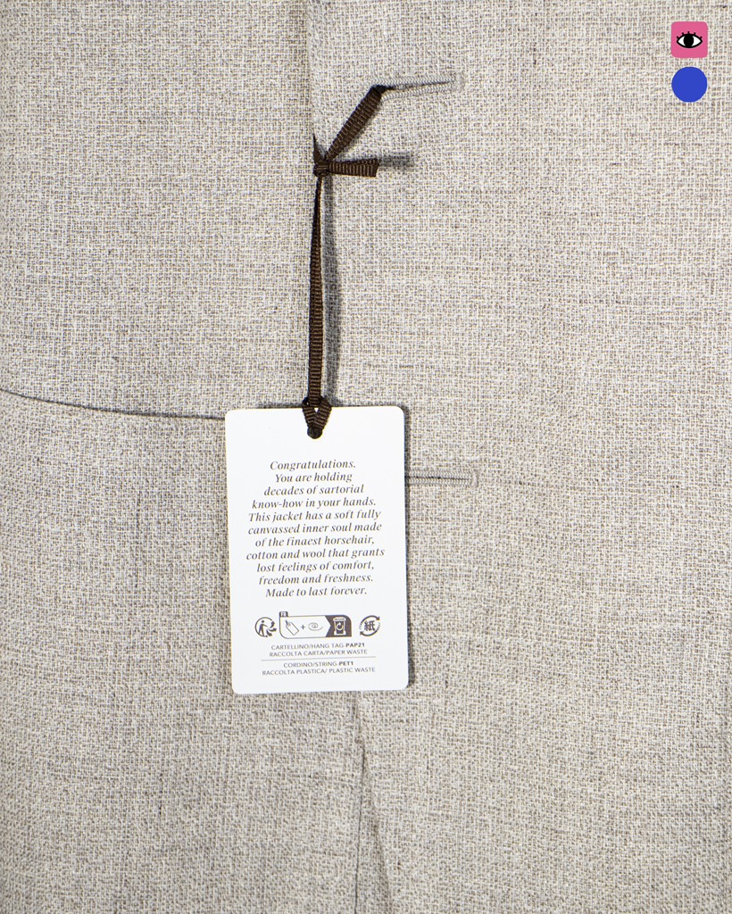 Aida Ivory Cotton/Linen/Wool Sport Jacket