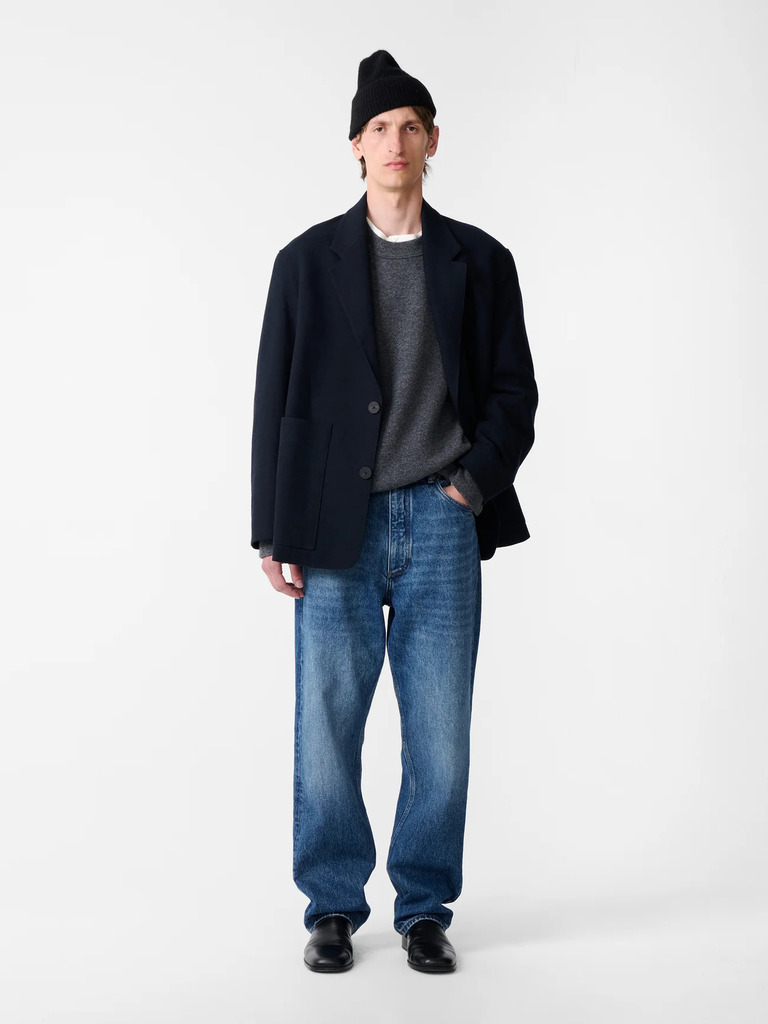 Ink Wool Cotton Slub Conde Jacket