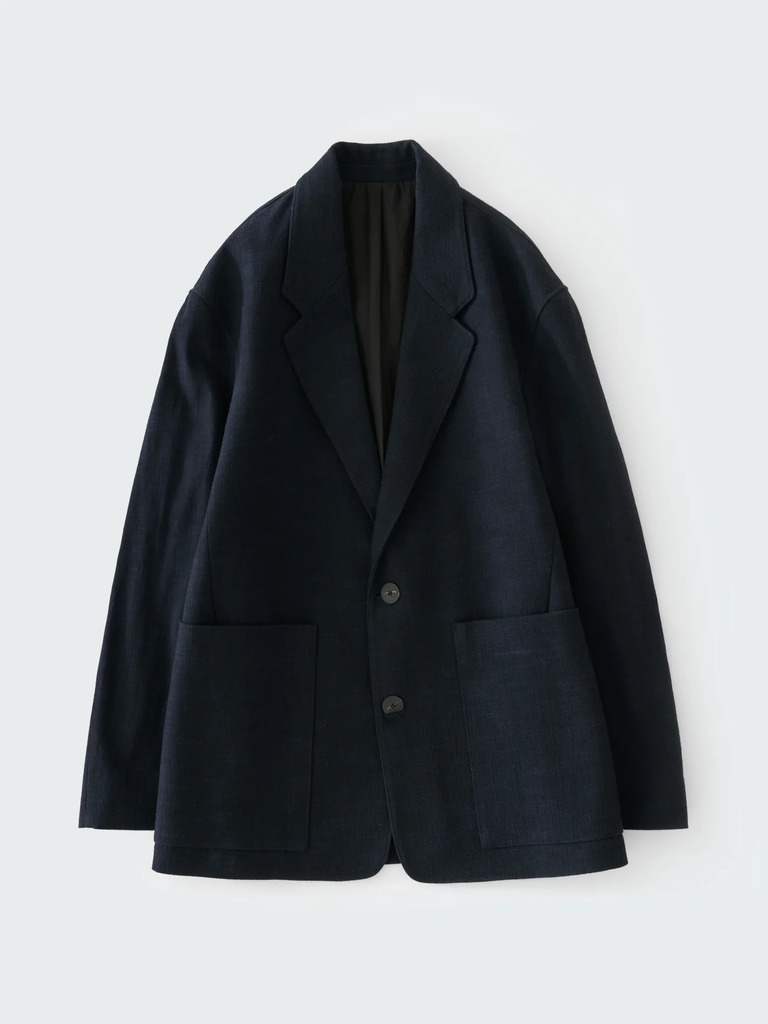 Ink Wool Cotton Slub Conde Jacket