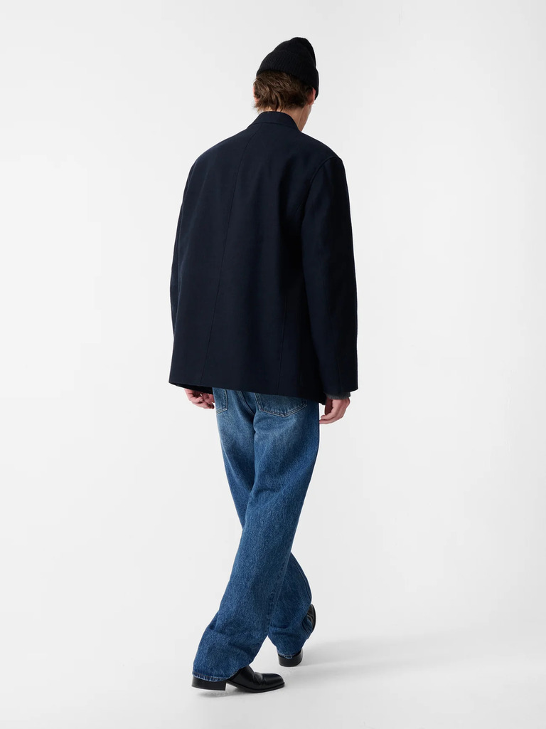 Ink Wool Cotton Slub Conde Jacket