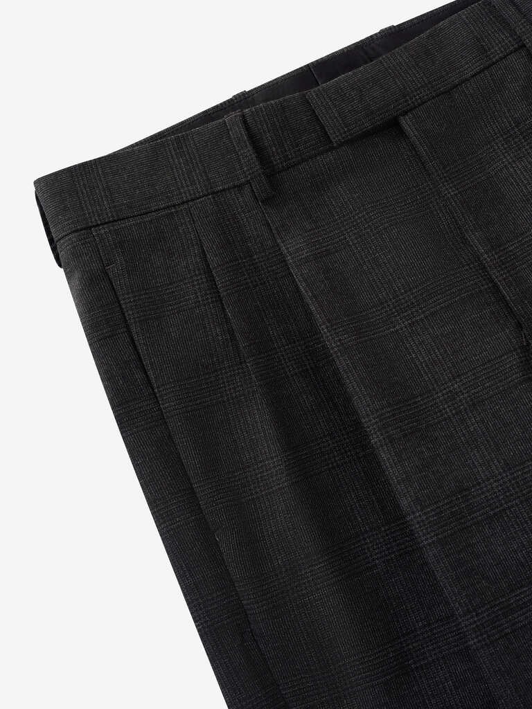 Origini Dark Grey Prince of Wales Double-Breasted Suit