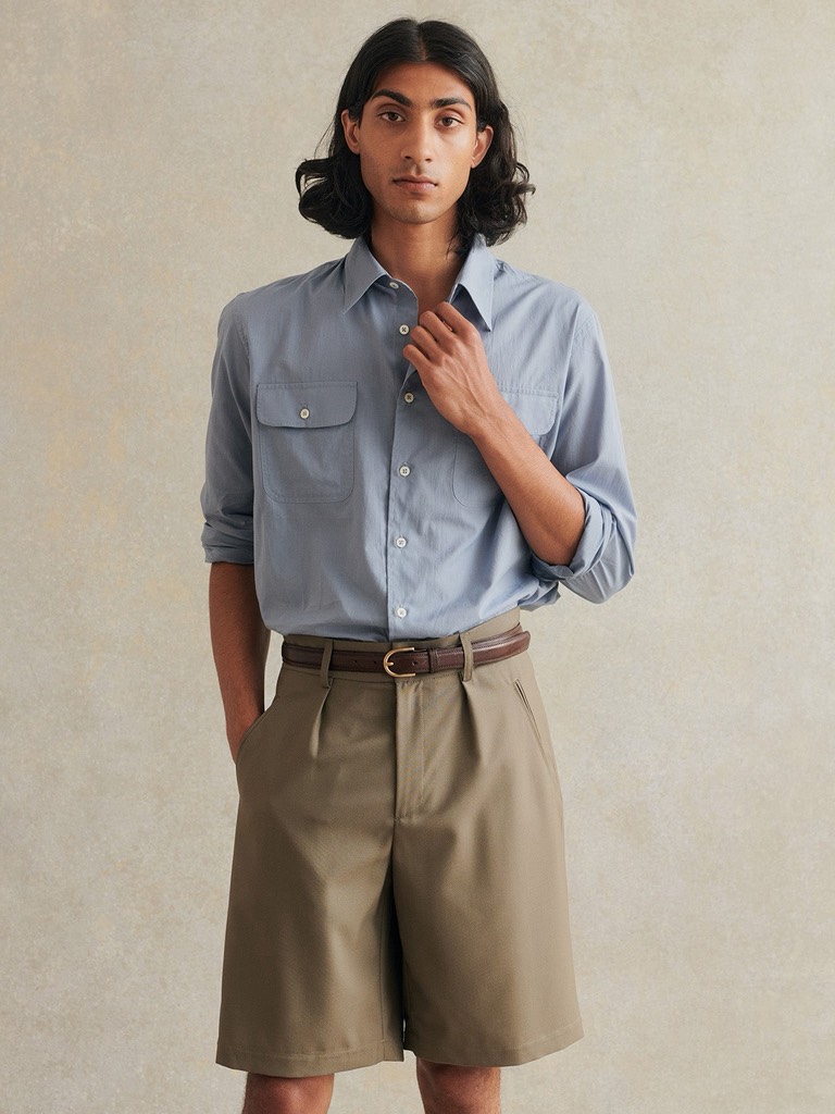 Naturalist Shorts In Olive