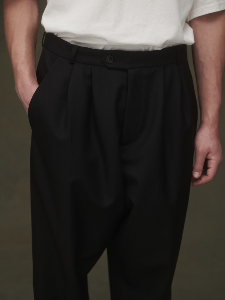 Quần 2 Pleated Pants In Wool Twill