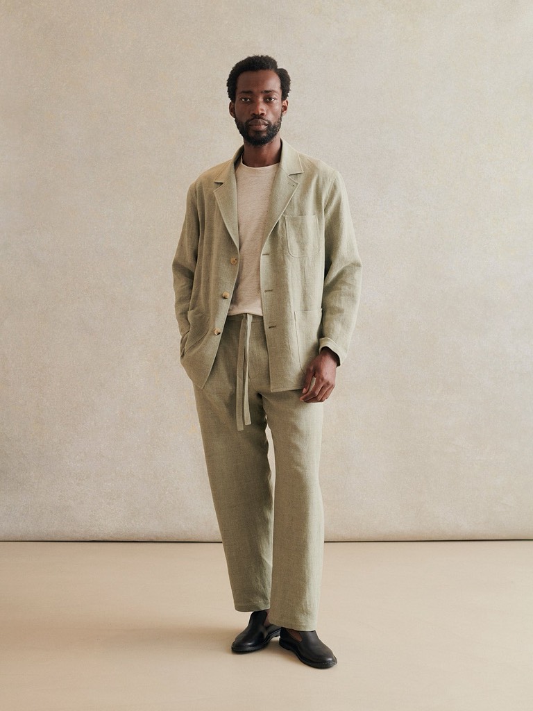 Traveler Jacket In Almond Green
