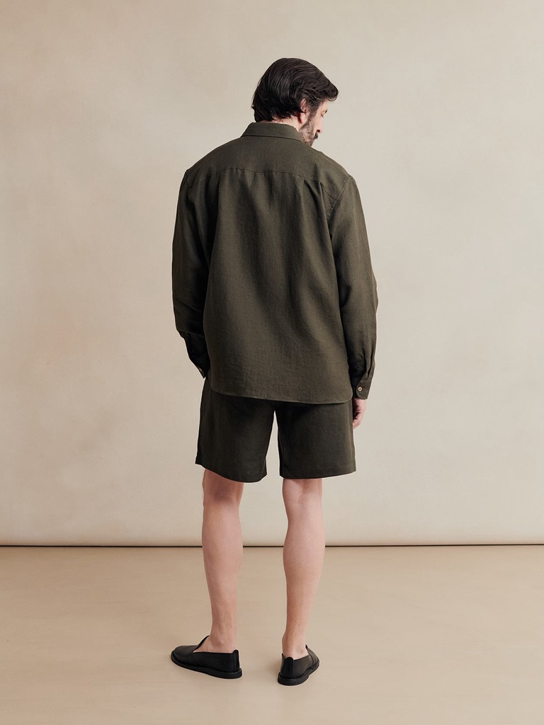 Two Pocket Overshirt In Arabica