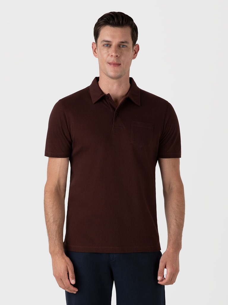 Riviera Polo Shirt in Raisin