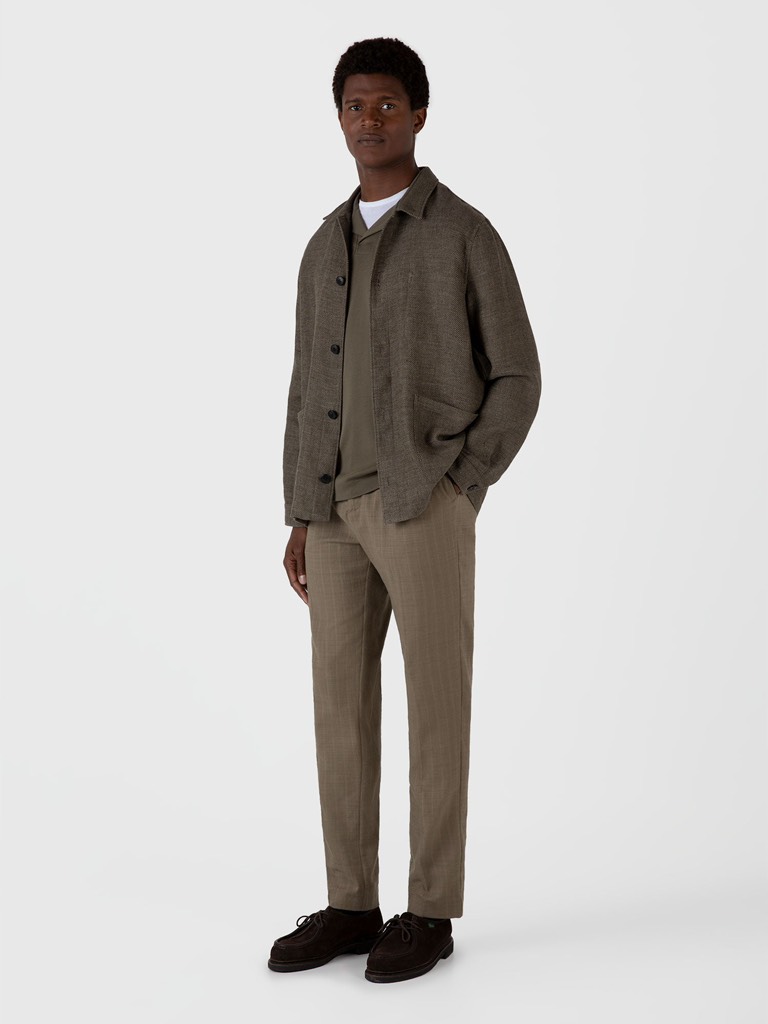 Heavyweight Polo Shirt in Khaki