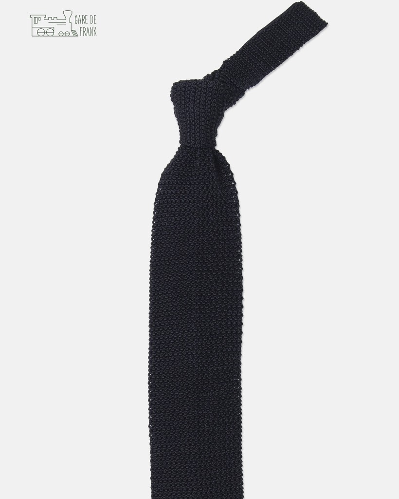 Knit Tie in Black