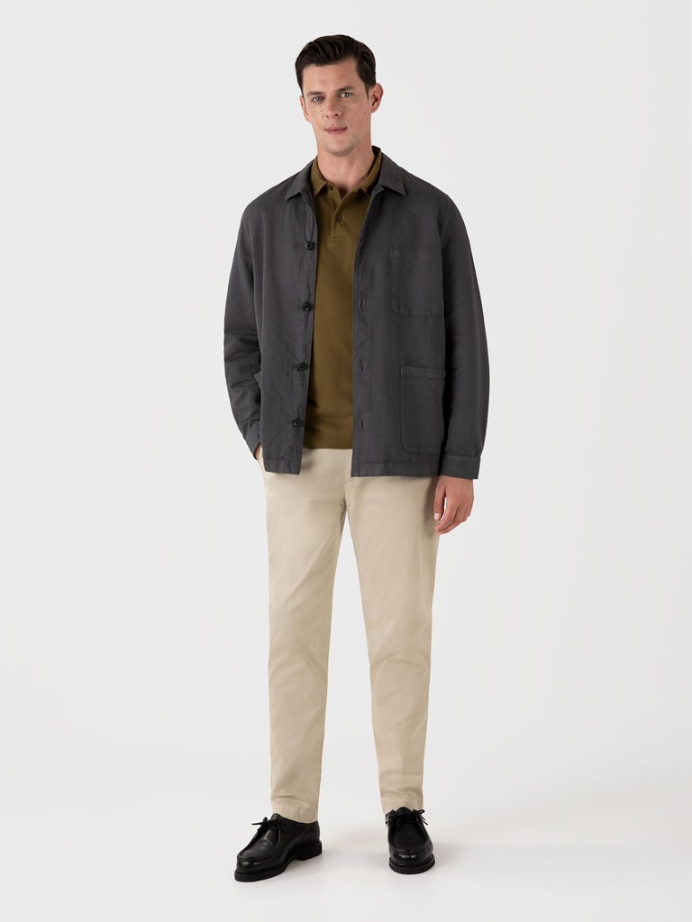 Riviera Polo Shirt in Olive Green