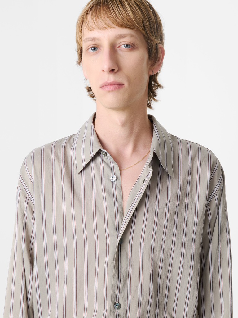 View Shirt in Putty Stripe