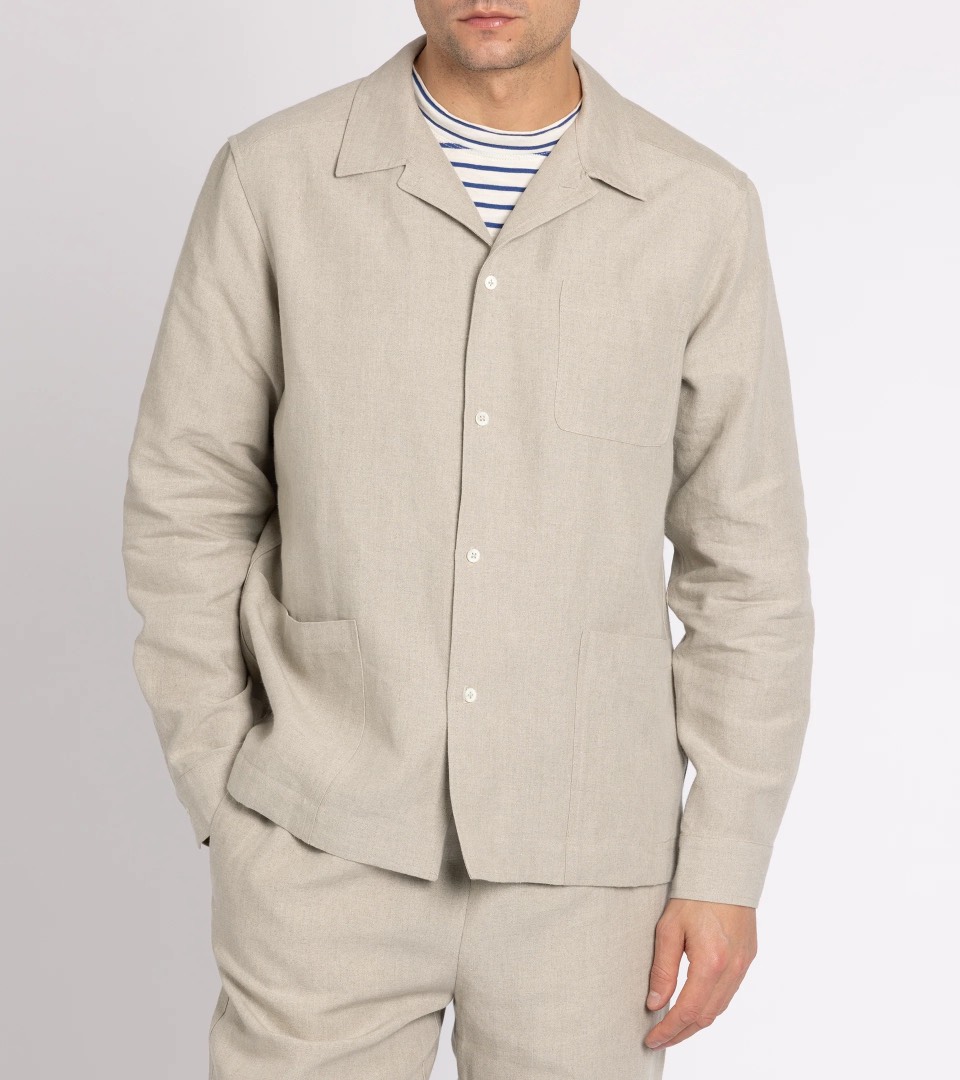 PAINTER'S JACKET VE18 IN BELGIAN LINEN