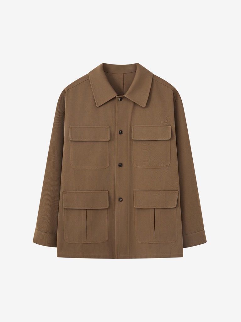 Gardener's Jacket In Coffee Natural Dye
