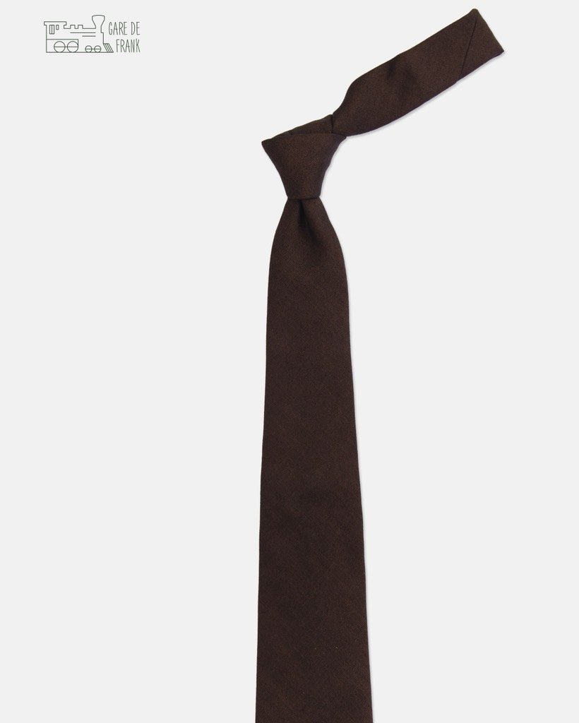 Russet Brown Wool Tie