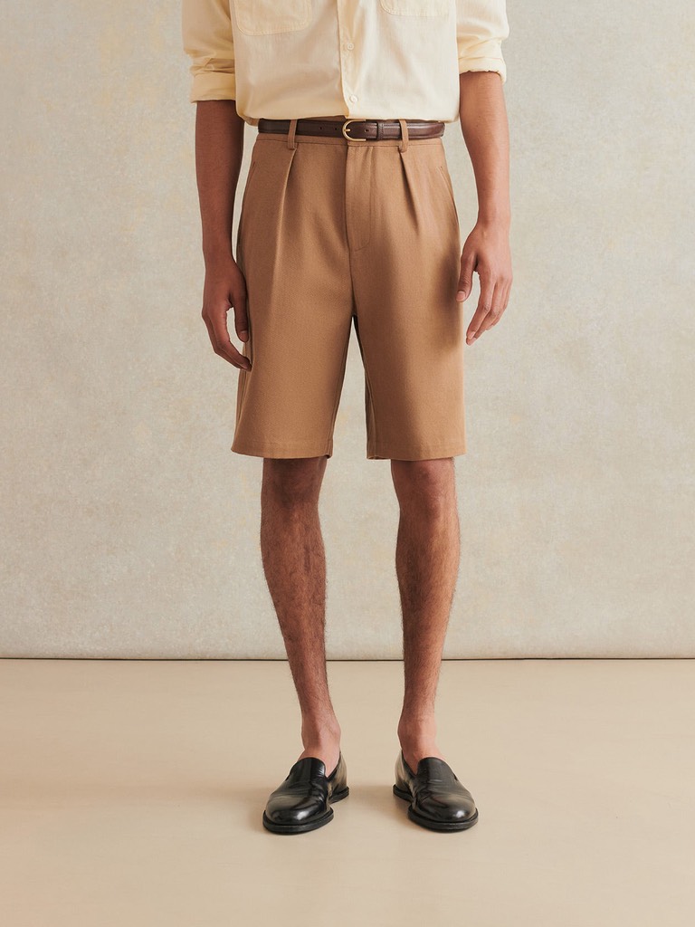 Naturalist Shorts In Coffee Natural Dye