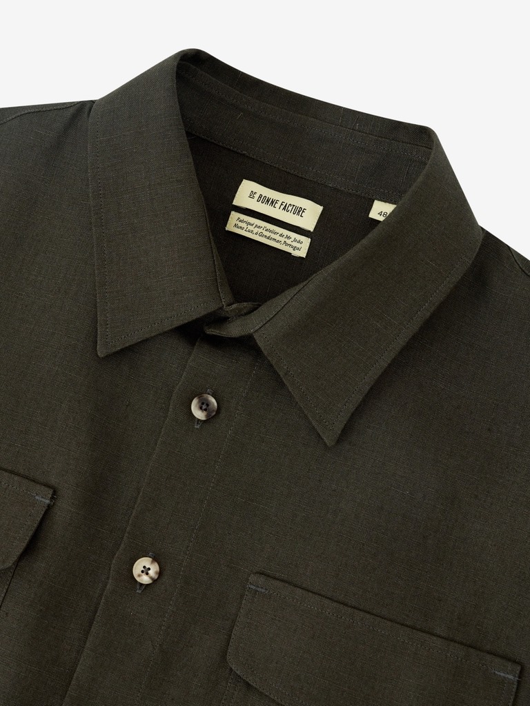 Two Pocket Overshirt In Arabica