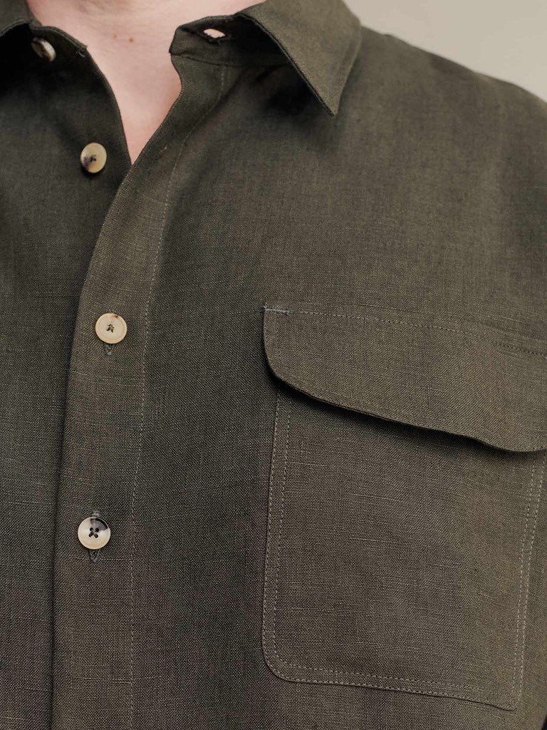 Two Pocket Overshirt In Arabica