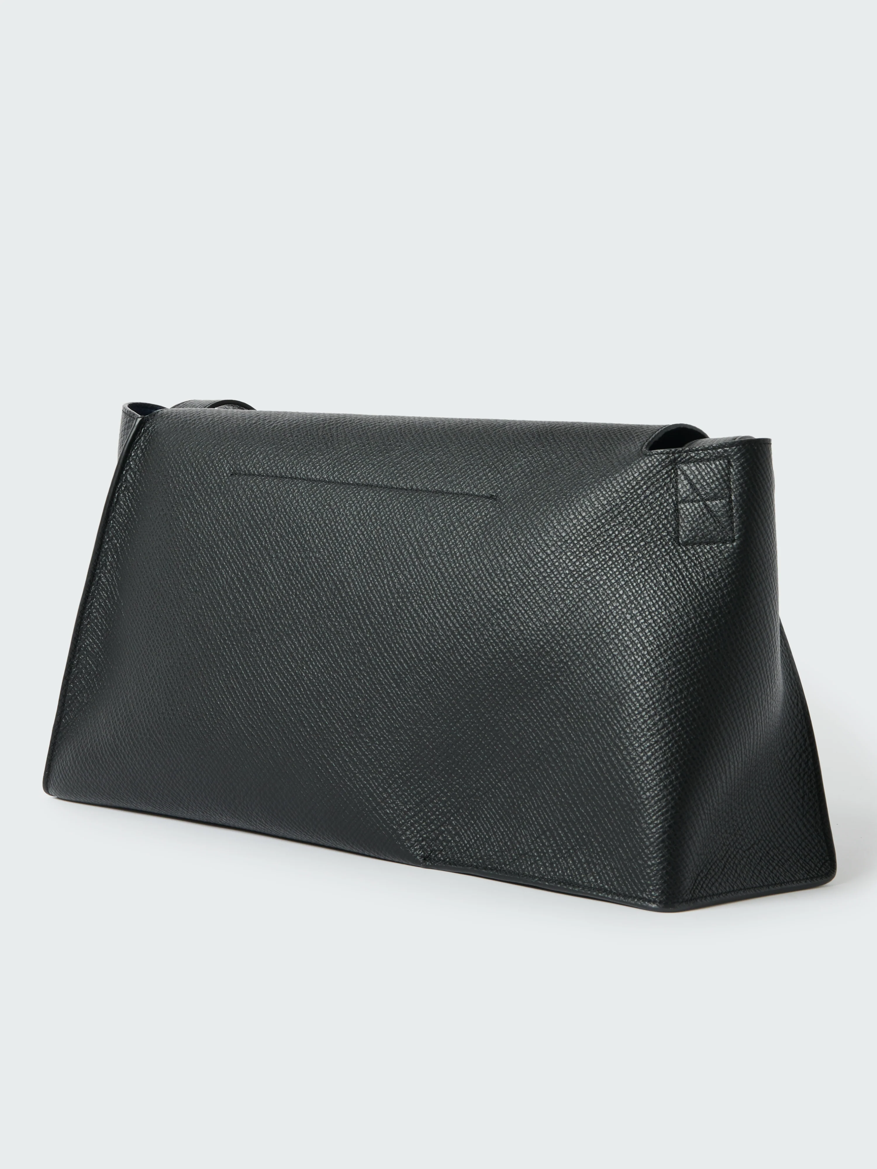 Black Palmellato Leather Shiboru Bag