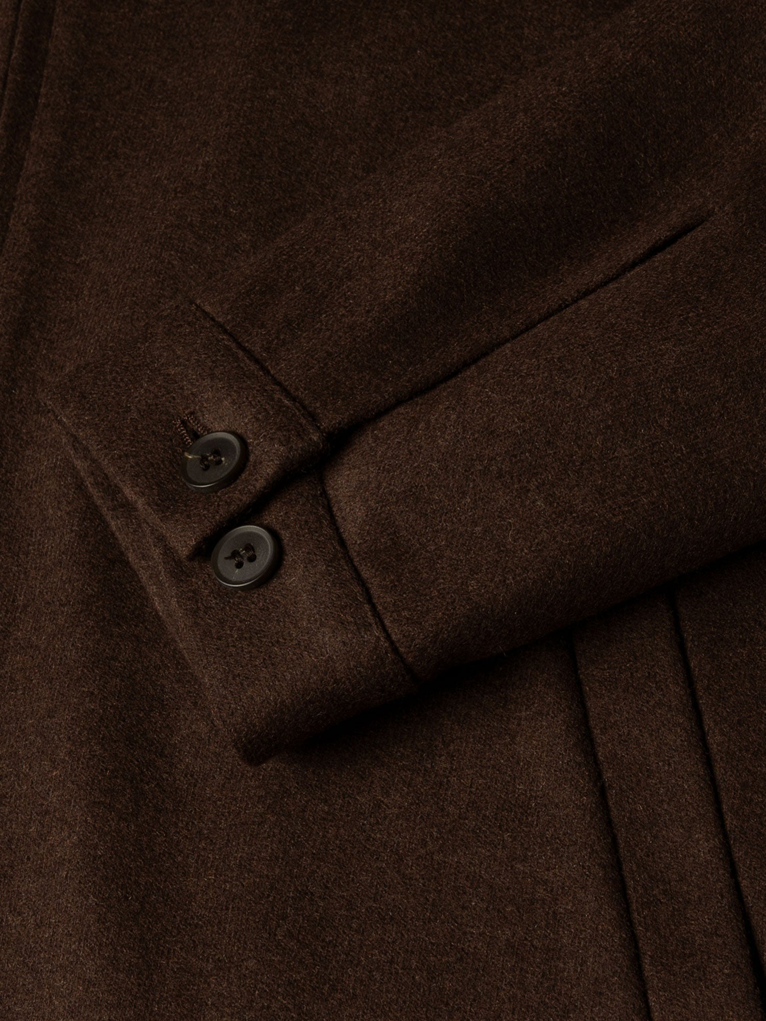Boiled Wool Harrington Jacket in Truffle