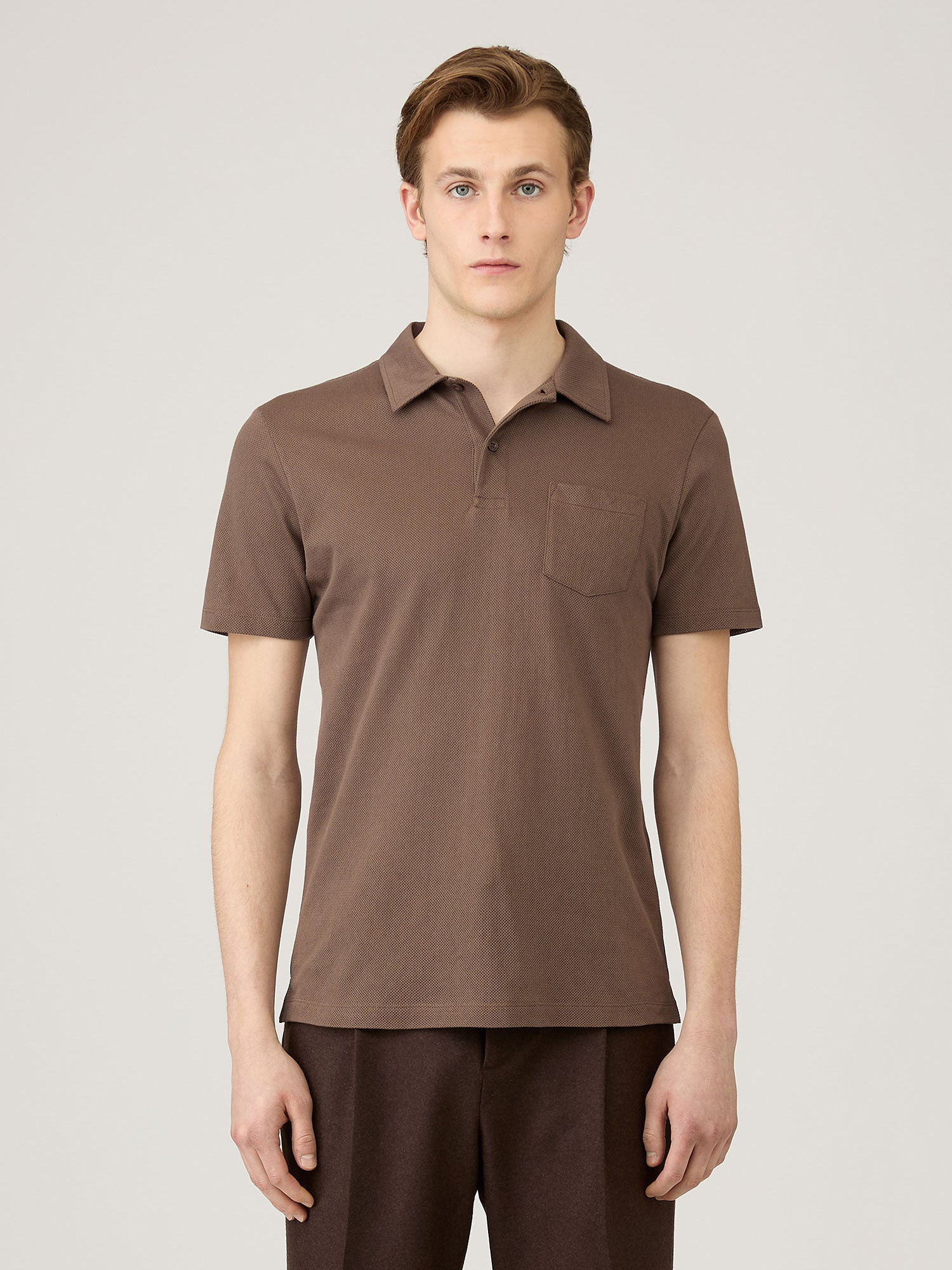 Riviera Polo Shirt in Bark