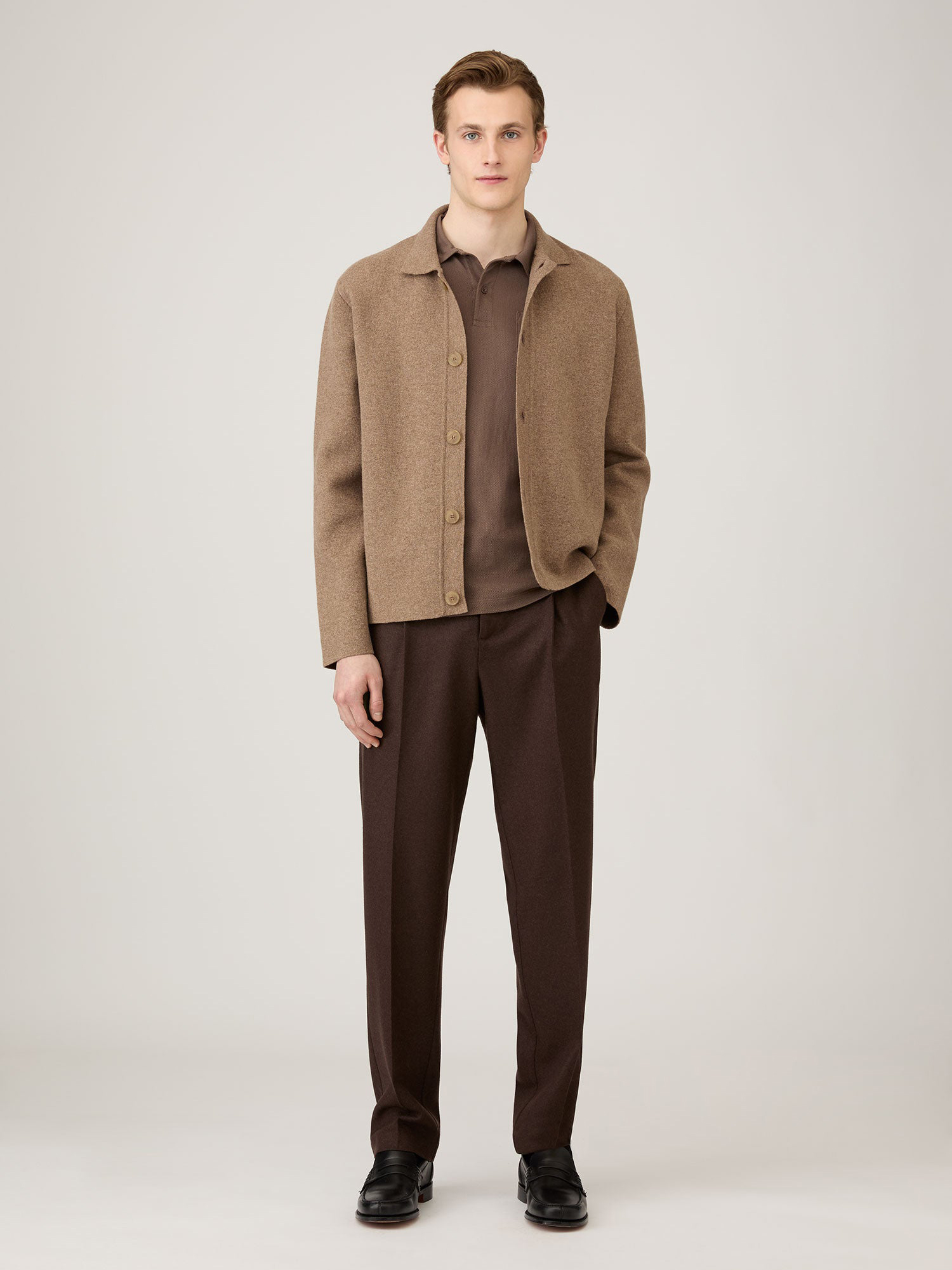 Riviera Polo Shirt in Bark