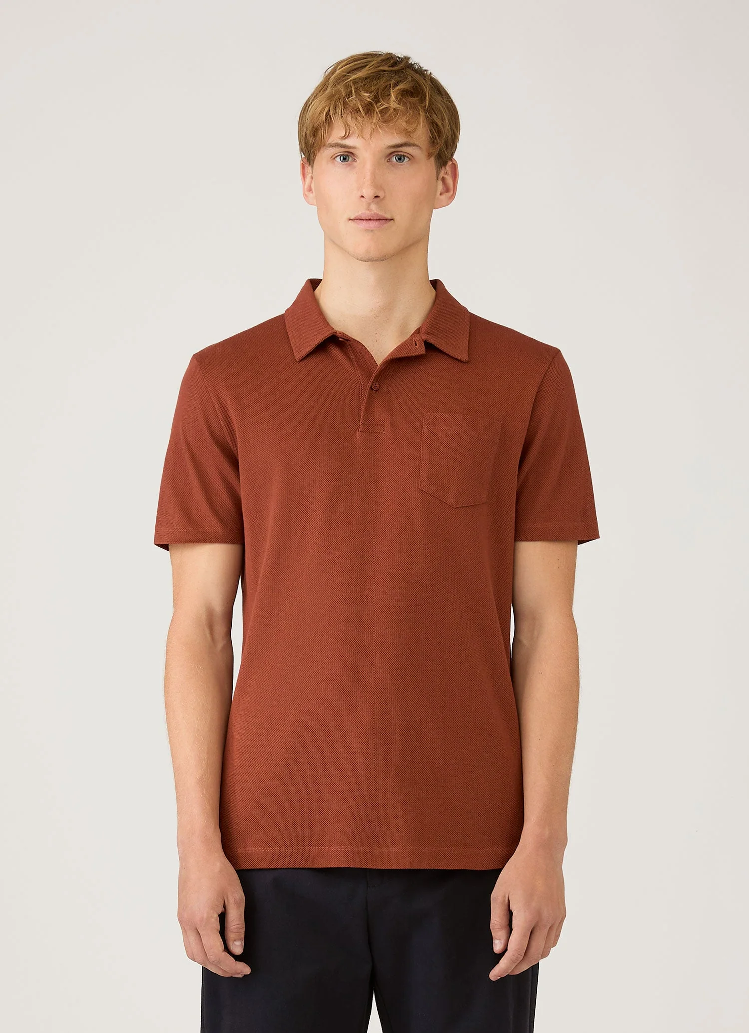 Riviera Polo Shirt in Rust