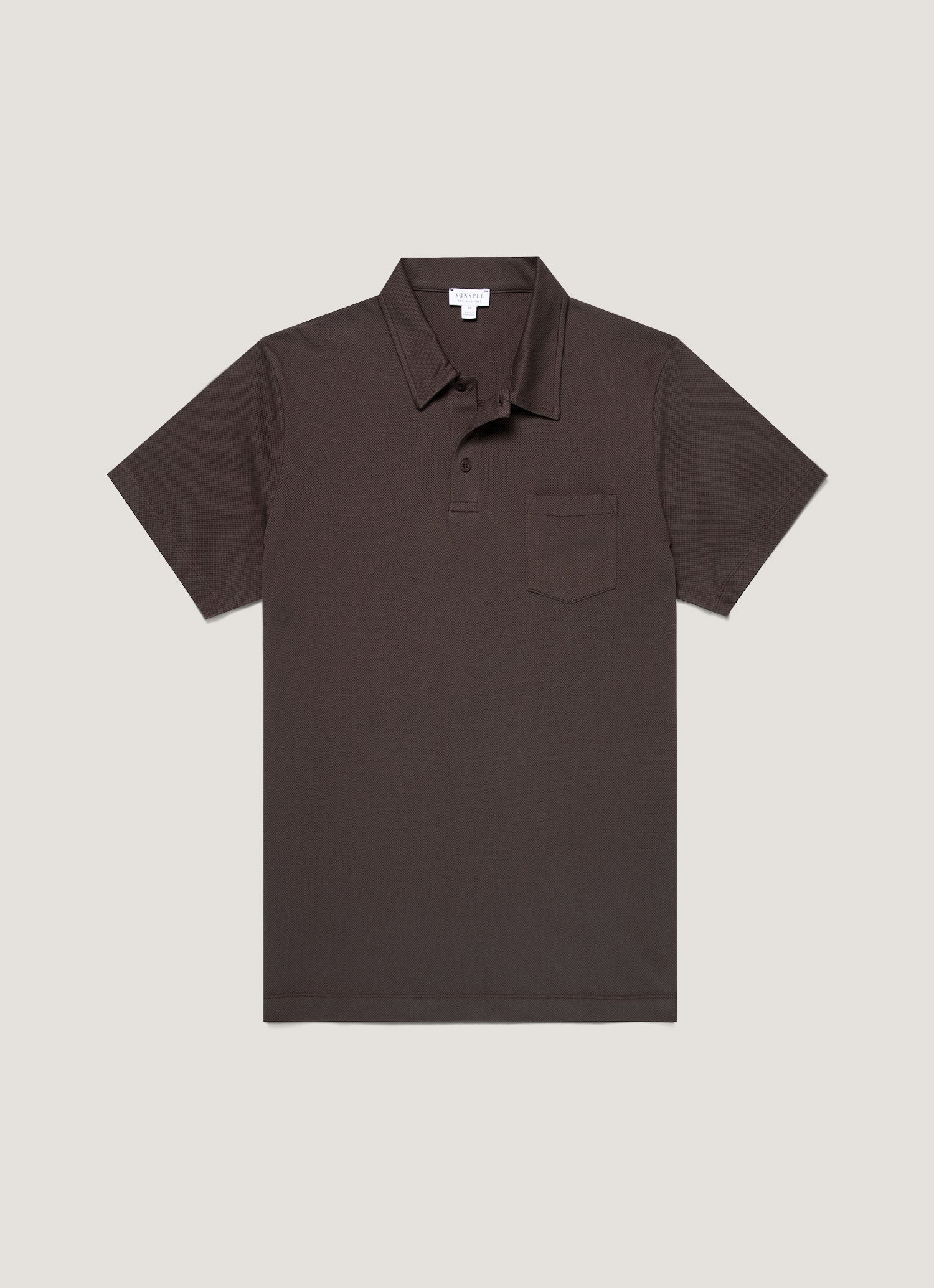 Riviera Polo Shirt in Dark Chocolate