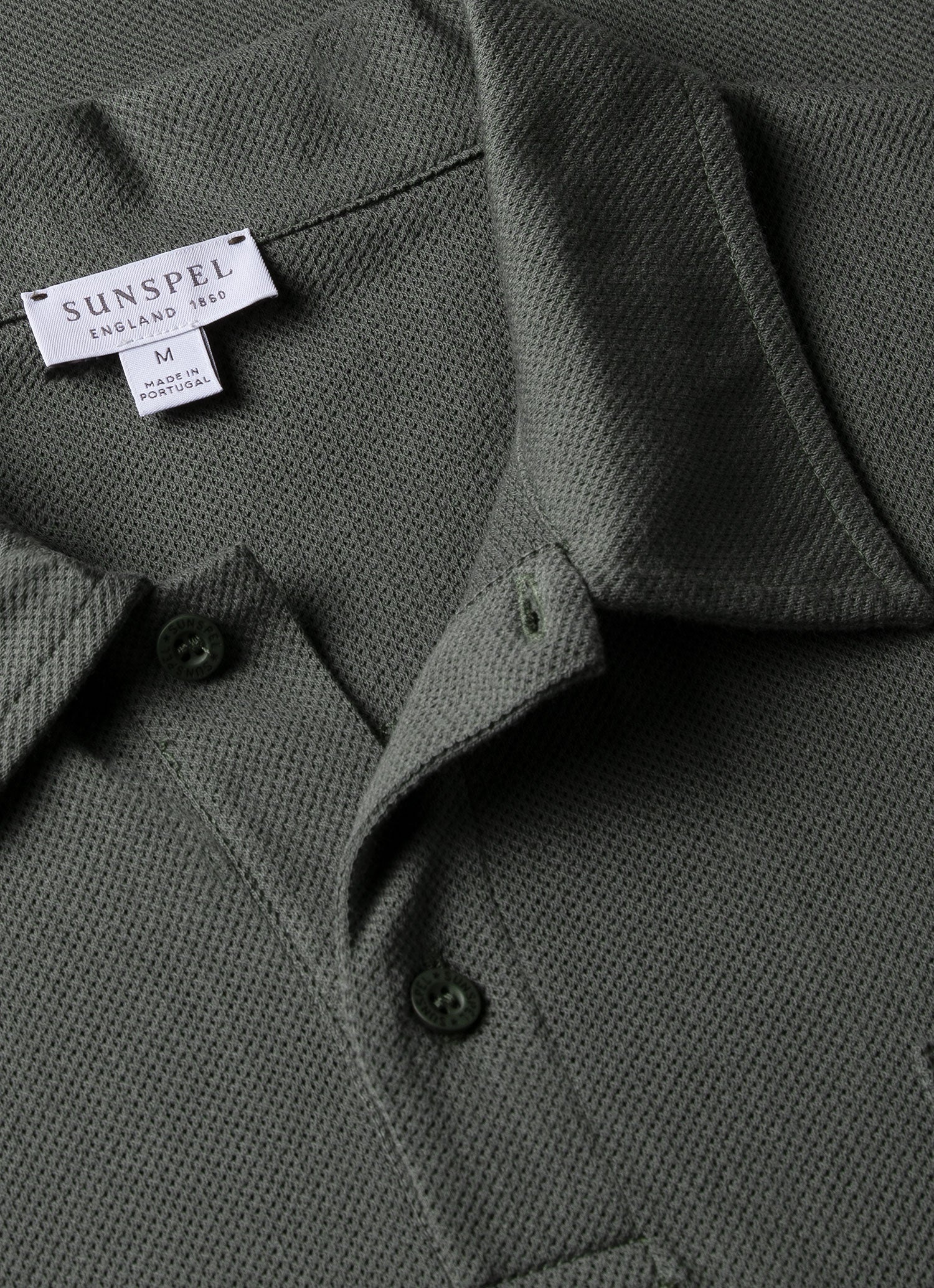 Riviera Polo Shirt in Drill Green