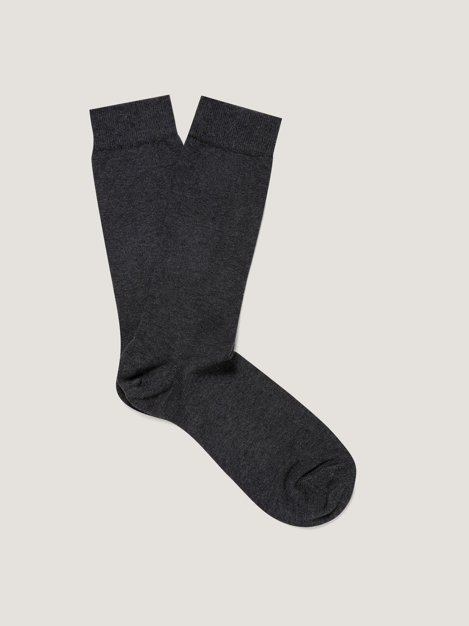 Cotton Socks in Charcoal Melange