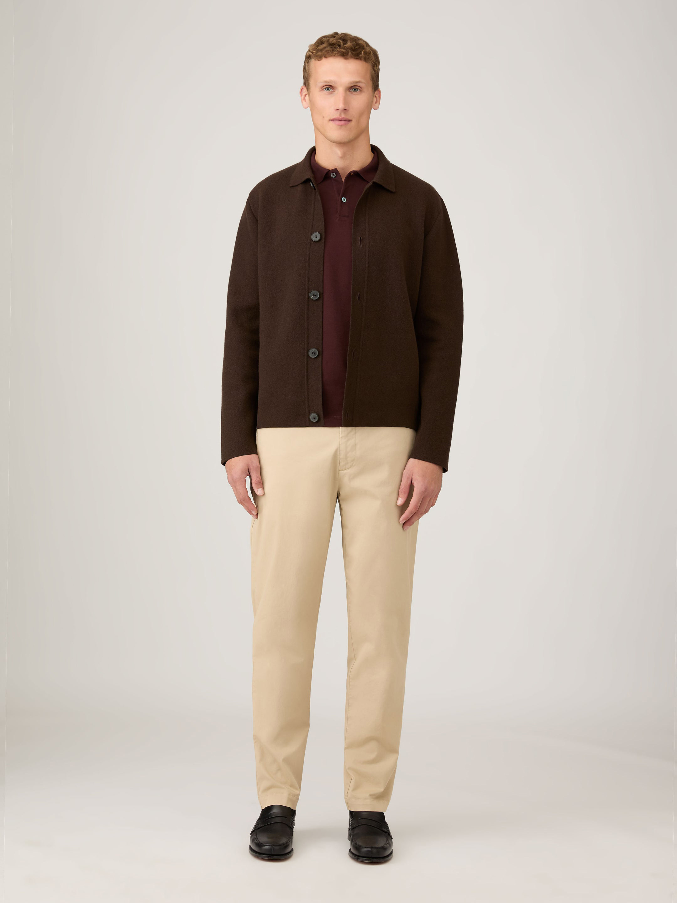 Regular Fit Chino in Light Stone