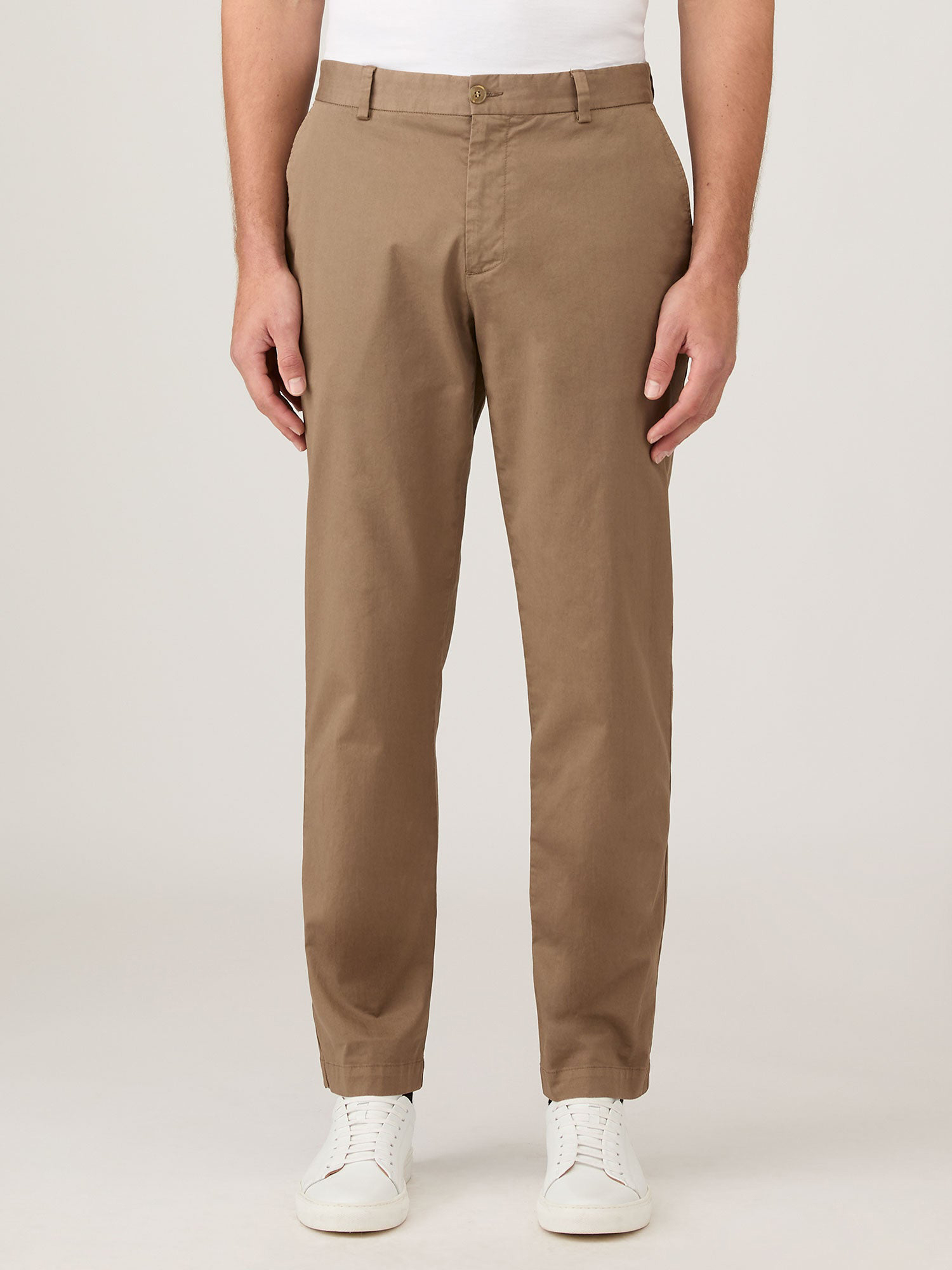 Regular Fit Chino in Dark Stone