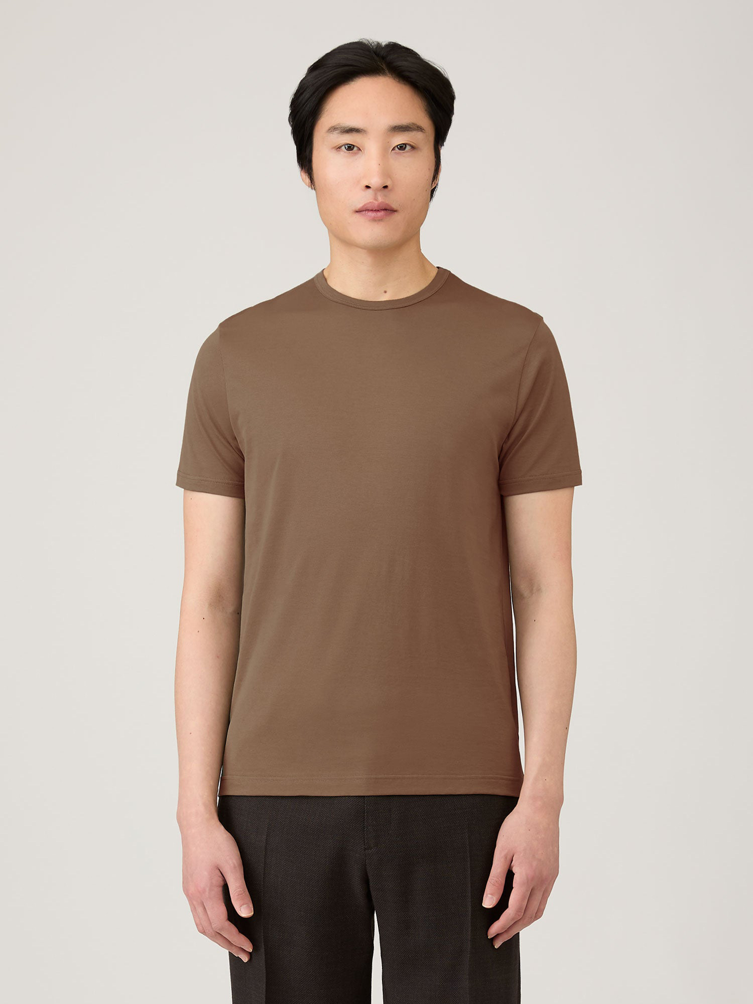 SS Crew Neck T-Shirt in Bark
