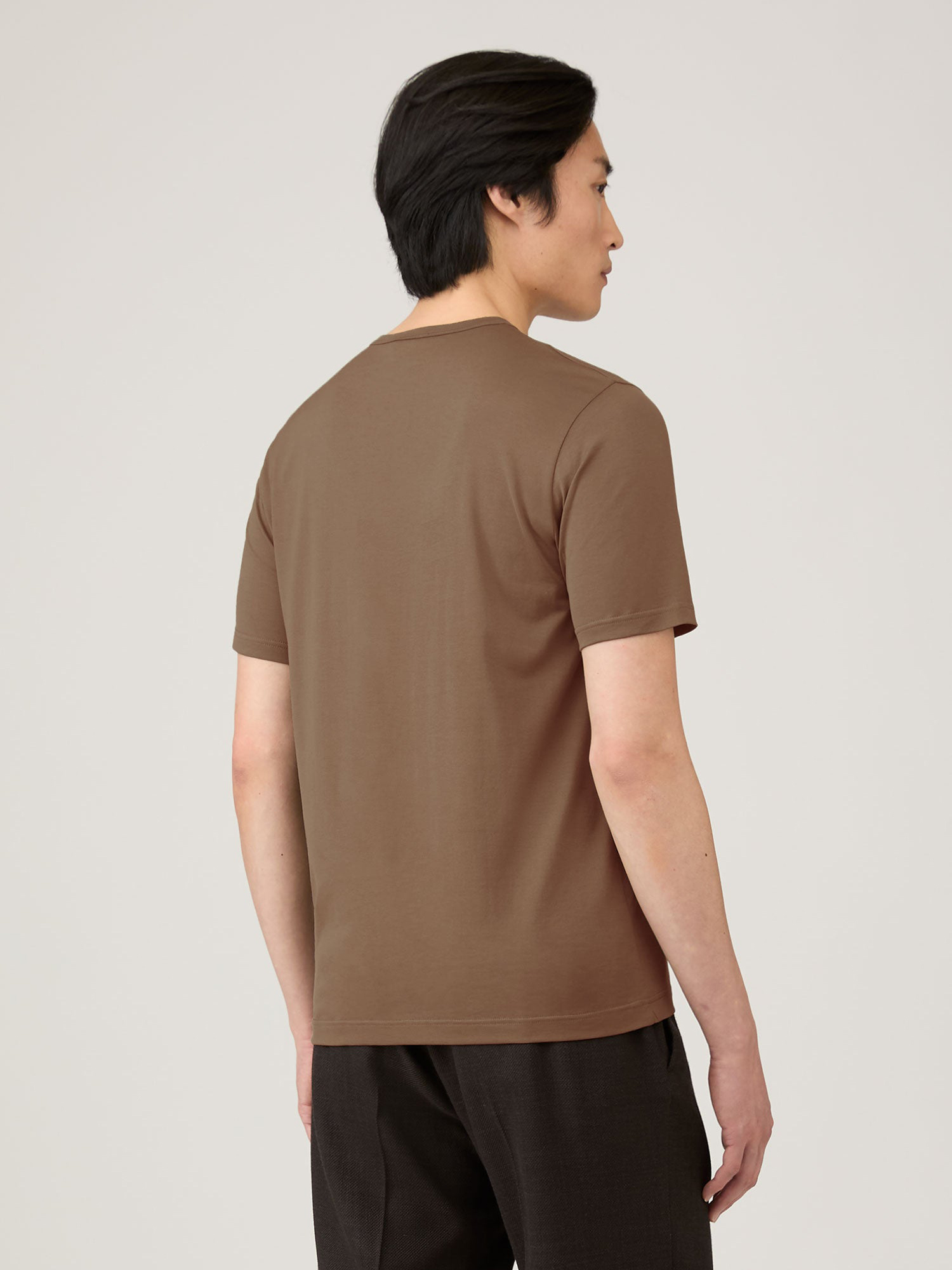 SS Crew Neck T-Shirt in Bark