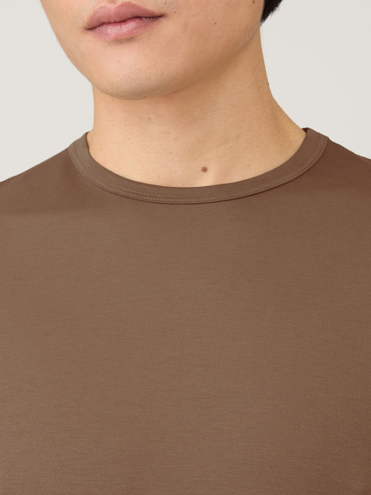 SS Crew Neck T-Shirt in Bark