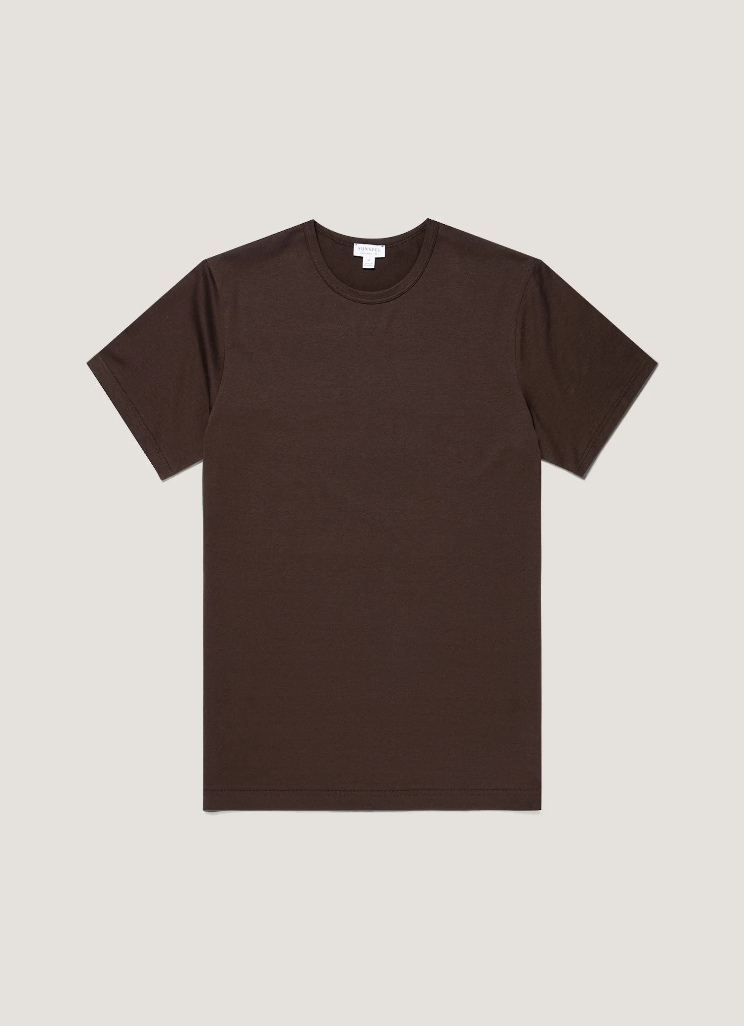 SS Crew Neck T Shirt In Dark Chocolate