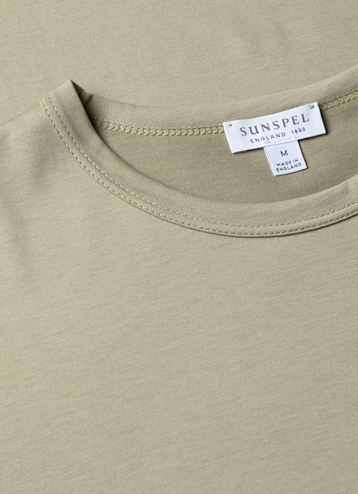 SS Crew Neck T Shirt in Pale Khaki