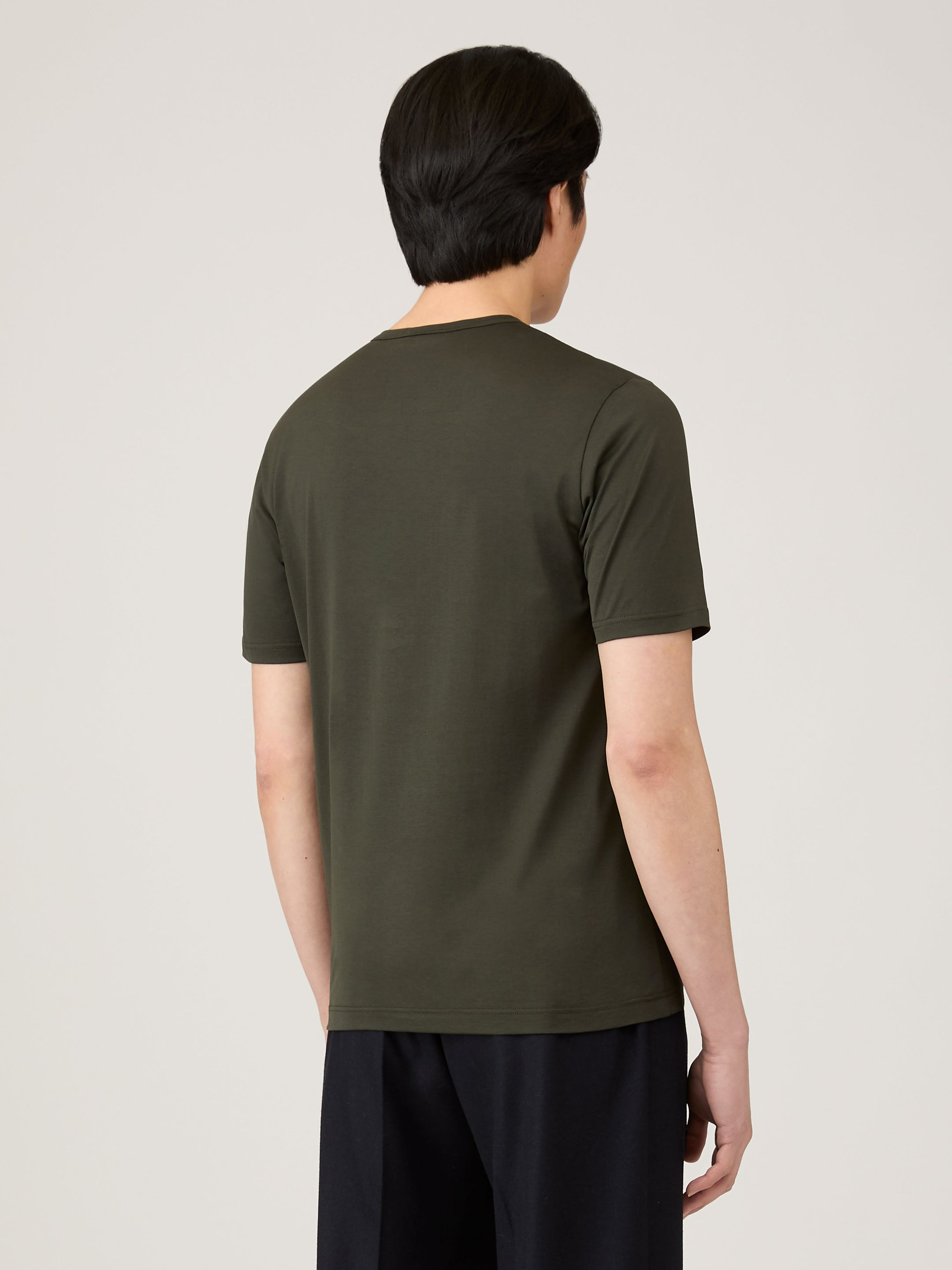 SS Crew Neck T-Shirt in Dark Green